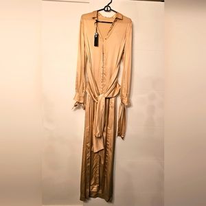 Just Cavalli women's Champagne  Long Dress size 40